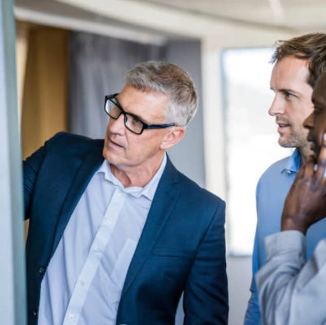 Executive designing an operating model